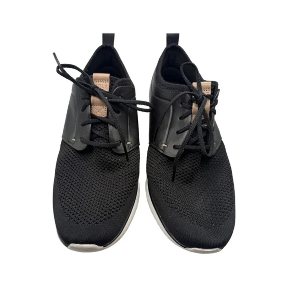 Cole Haan Men 10.5 Black Grand Motion Knit Leather Oxford‎ Grand OS Tennis Shoes